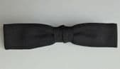 Royal black pique bow tie Rust Resistant clip on mens evening wear slimline M